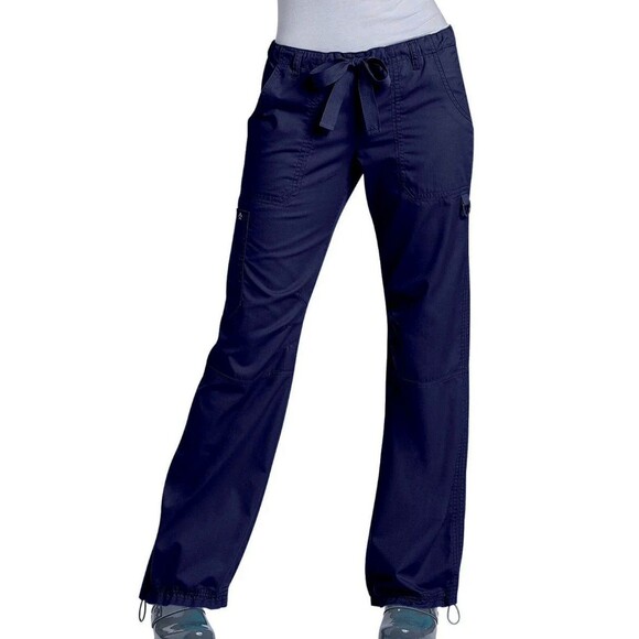 Koi Lindsey Scrub Pants Extra Petite Blue Medical Cargo Pocket 701XP - Picture 1 of 11